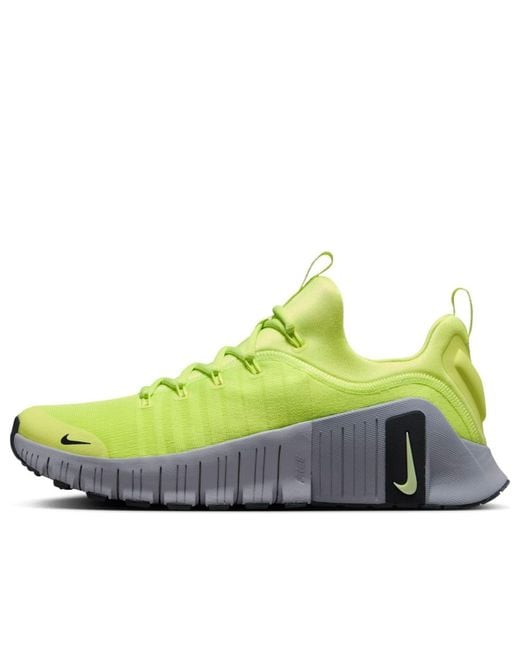 Nike Green Free Metcon 6 Workout Shoes for men
