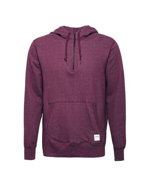 Converse Purple Half Zip Hoodie for men
