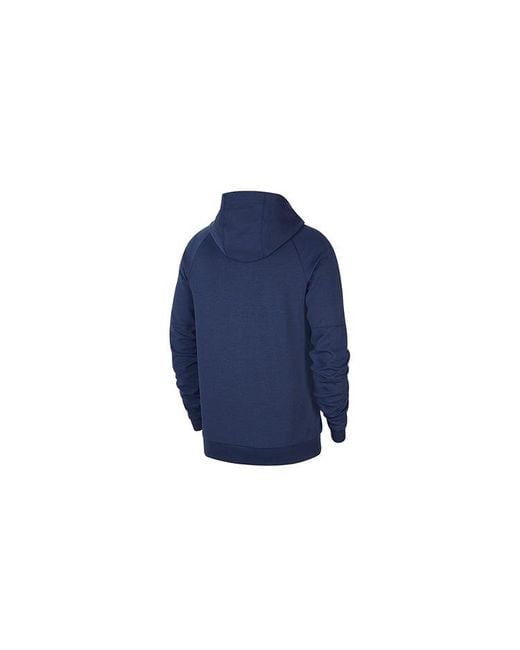 Nike Blue Sports Cozy Full-Zip Hooded Jacket for men