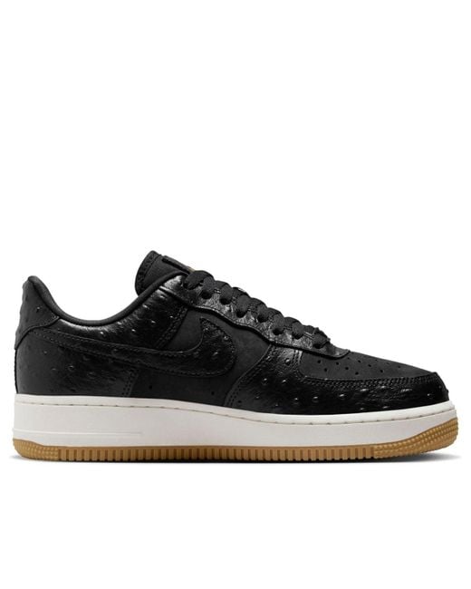 Nike Black (Wmns) Air Force 1 '07 Lx Ostrich'