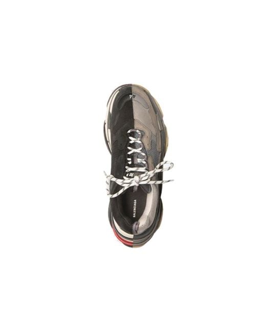 Balenciaga Gray Triple S Sneaker 'Split' for men