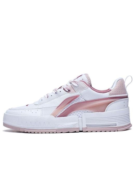 Li-ning White (Wmns) Casual Skate Shoes