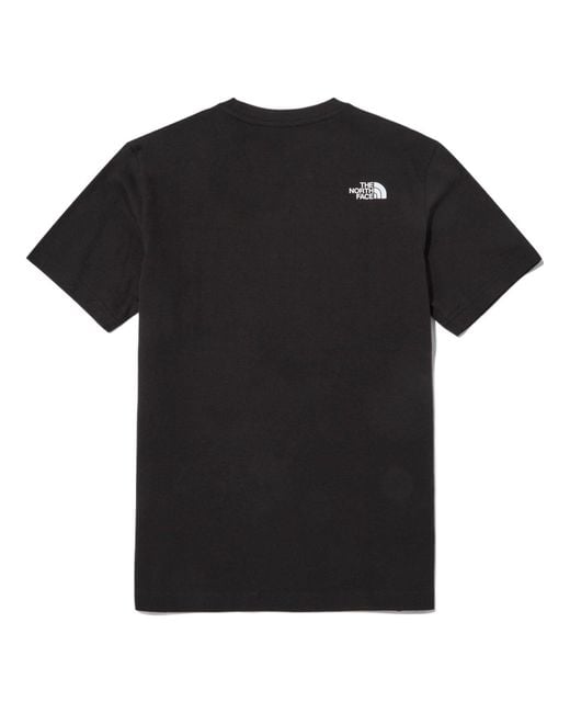 The North Face Black Cotton Basic T-Shirt for men