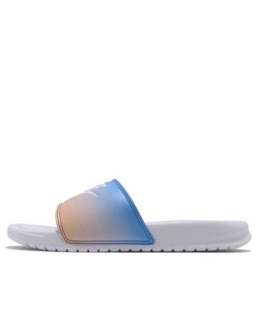 Nike Blue (Wmns) Benassi Jdi Print Slide Hyper Royal'