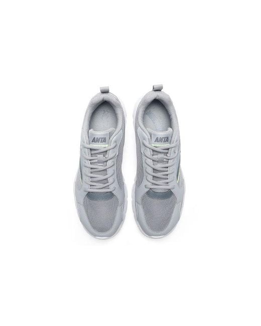 Anta Gray Running Series Sneakers for men