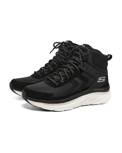 Skechers Black Dlux Walker Shoes for men