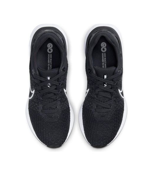 Nike Black (Wmns) React Infinity Run Flyknit 3