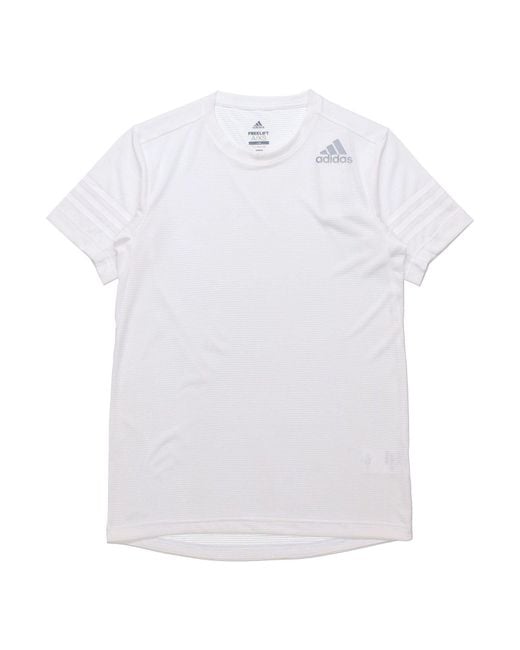 Adidas White Sports Gym Round Neck Short Sleeve for men