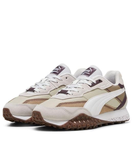 PUMA White Blktop Rider for men