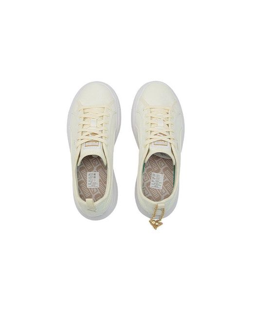 PUMA White (Wmns) Suede Mayu Canvas 'Pristine'
