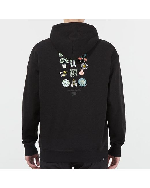 PUMA Black Downtown Funny Logo Printing Sports for men