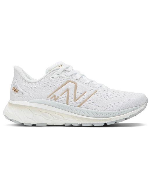 New Balance White Fresh Foam X Cushioned Running Shoes
