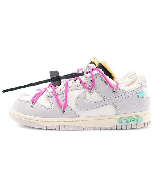 Nike Purple X Off- Dunk Low 'Lot 30 Of 50' for men