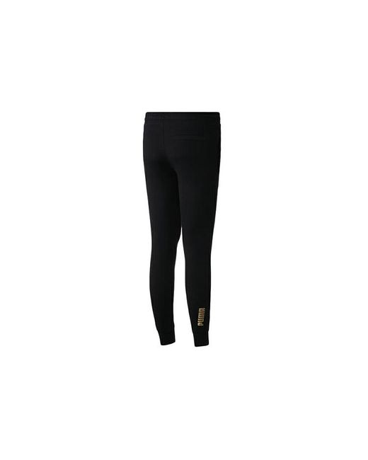 PUMA Black Essentials Metallic Pants for men
