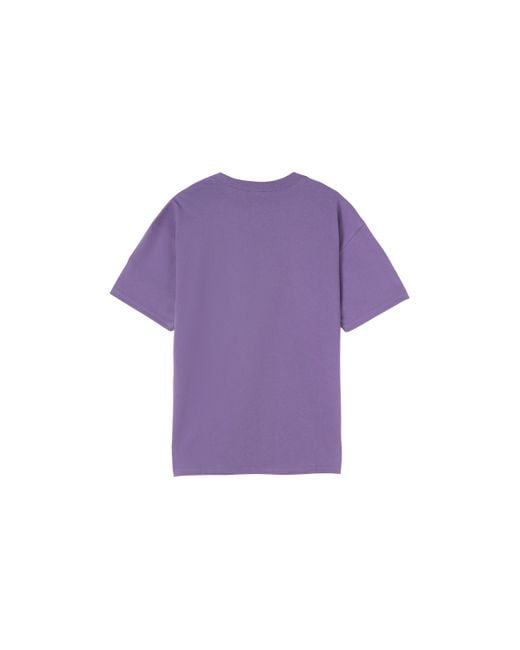 Nike Purple Acg Solid Color Small Logo Round Neck Casual Short Sleeve for men