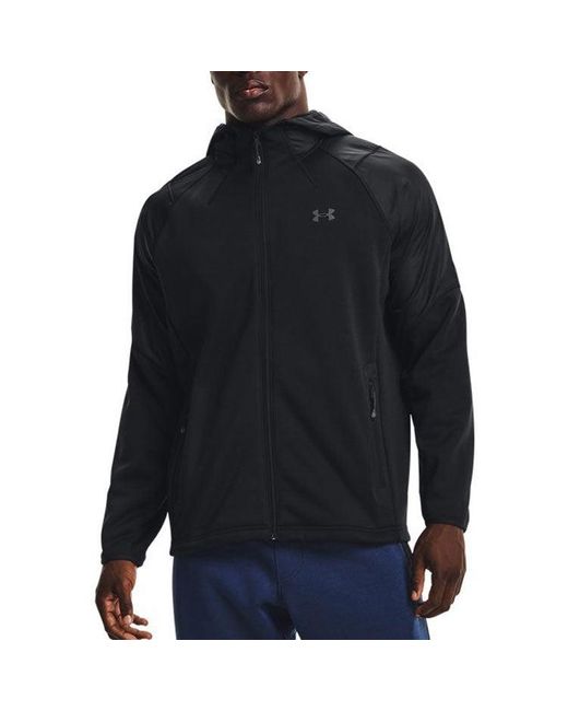 Under Armour Blue Coldgear Swacket Hoodie Jacket for men
