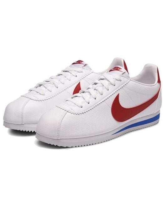 Nike White Classic Cortez Leather 'Forrest Gump' for men