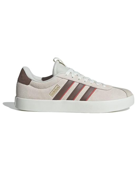 Adidas White Vl Court 3.0 Tan' for men