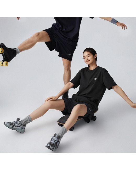 New Balance Black Icon Back Print T-Shirt