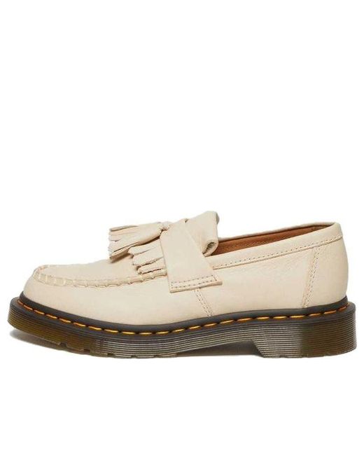 Dr. Martens Natural (Wmns) Dr.Martens Adrian Virginia Leather Tassel Loafers 'Parchment'
