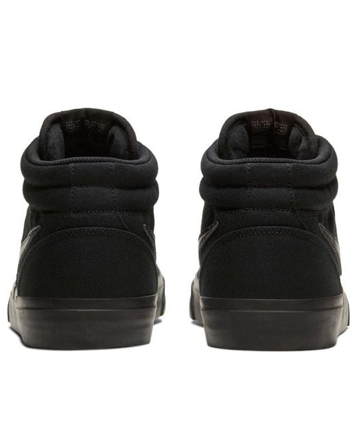 Nike Black Sb Charge Mid Canvas for men