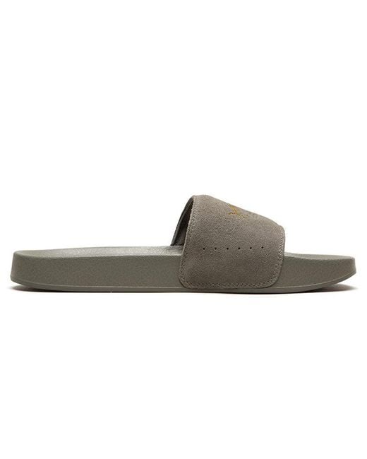 PUMA Gray Leadcat Suede Slippers for men
