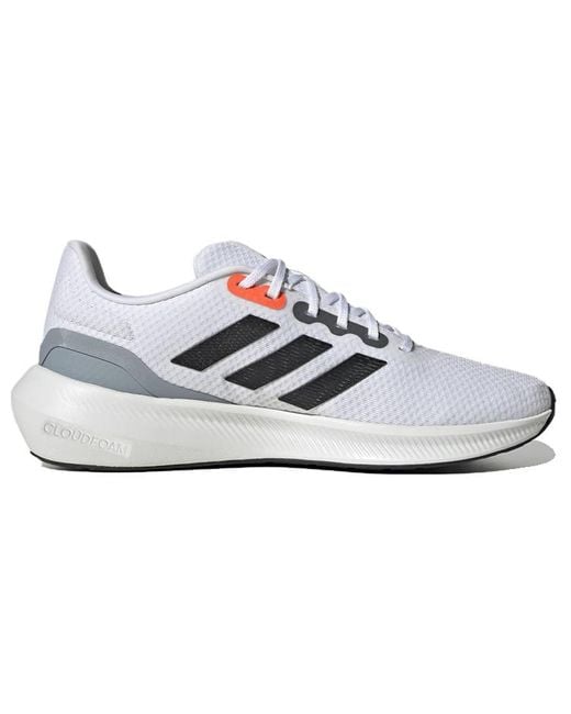 Adidas White Runfalcon Wide 3 Running Shoes for men