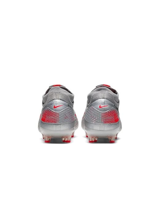 Nike Gray Phantom Vision 2 Elite Df Fg 'Metallic Crimson' for men
