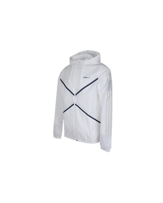 Adidas Gray Neo M Cs Wb Windproof Slim Fit Sports Jacket for men