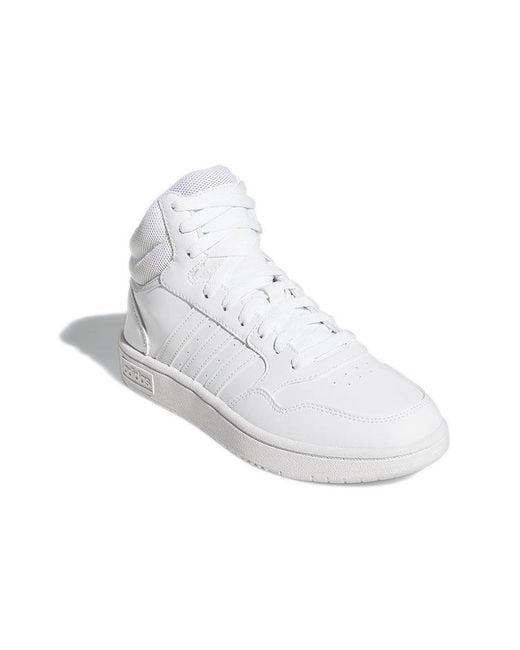 Adidas White (Wmns) Hoops 3.0 Mid Dash'