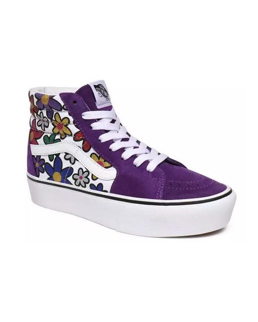 Vans Blue Sk8-Hi Platform 2 'Glitter Daisies' for men