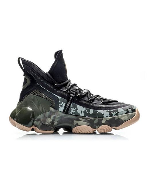 Li-ning Black Classic Basketball Mid for men