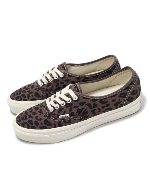 Vans Brown Premium Authentic 44 'Leopard' for men