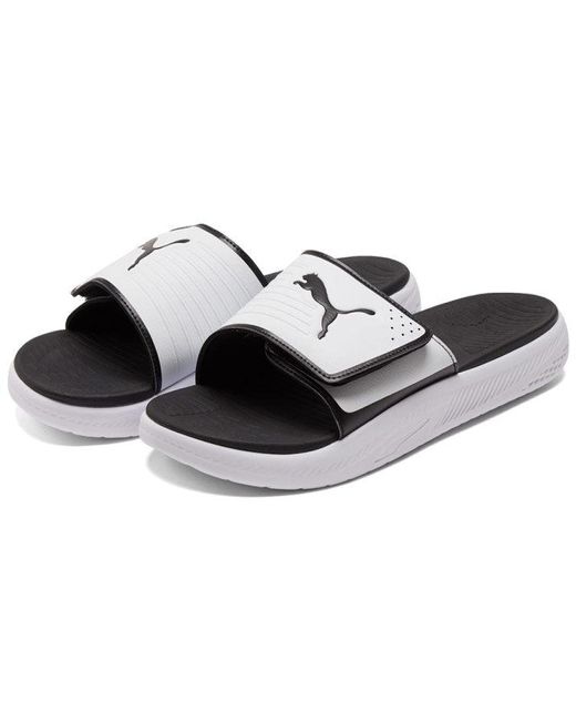 PUMA White Softride Slide for men
