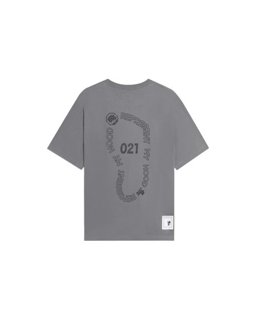 Li-ning Gray Badfive Graphic Loose Fit T-shirt for men