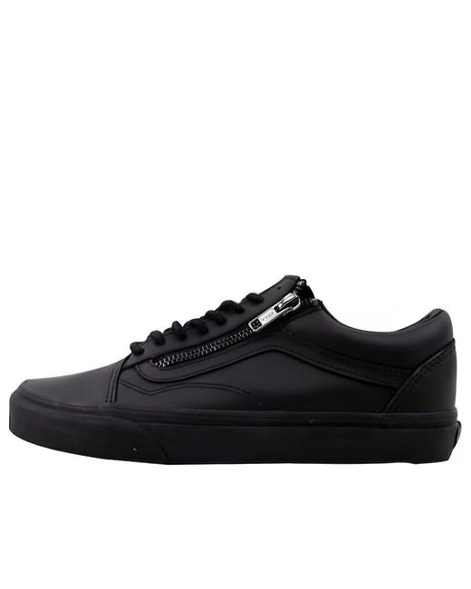 Vans Black Old Skool Zip 'Gun Metal' for men