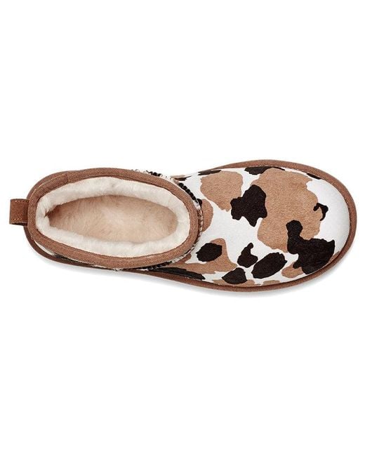 Ugg Brown (Wmns) Classic Ultra Mini 'Cow Print'