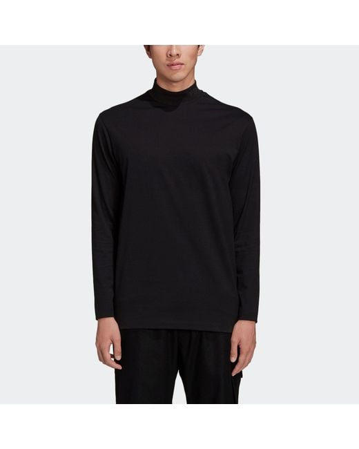Adidas Black Y-3 Solid Color Casual Long Sleeves for men