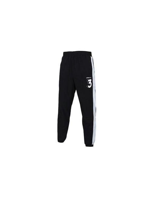 Adidas Black Neo Woven Athleisure Casual Sports Long Pants for men
