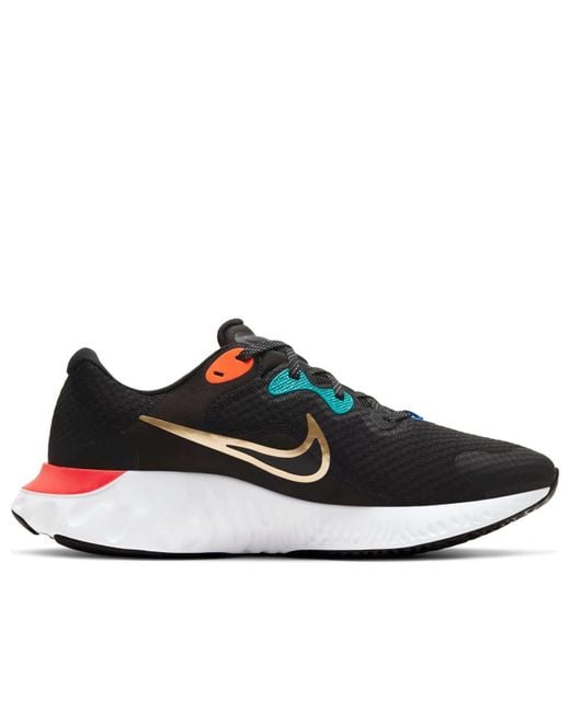 Nike Black Renew Run 2 Bright Crimson' for men