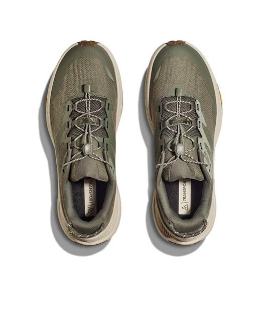 Hoka One One Brown Transport Gore-Tex 'Slate Oat Milk' for men