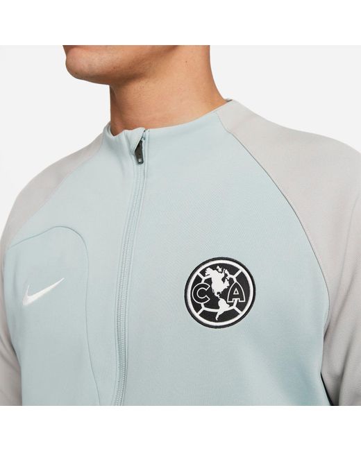 Nike Blue 22-23 Club America Academy Pro Anthem Jacket 'Dusty Sage' for men