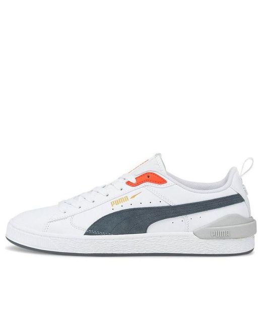 PUMA White Suede Bloc Dark Slate' for men