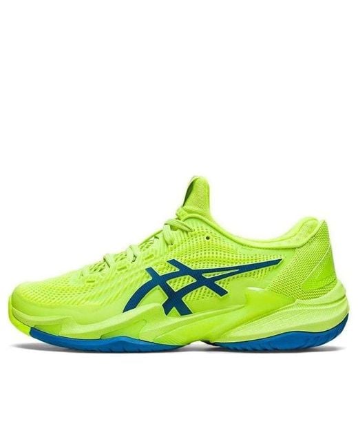 Asics Green Court Flytefoam 3 Tennis Shoes