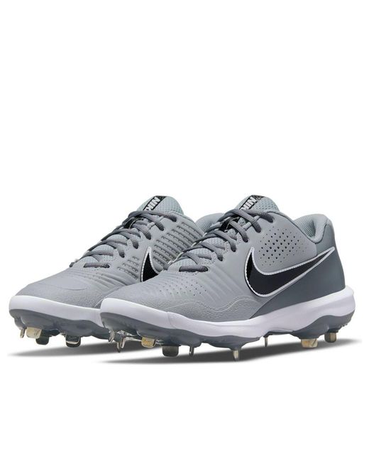 Nike Gray Alpha Huarache 3 Varsity Low 'Light Smoke' for men