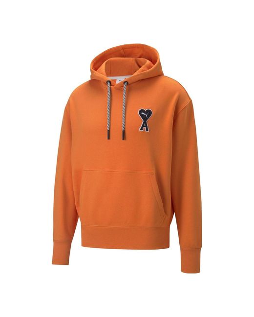 PUMA X Ami Hoodie in Orange for Men | Lyst UK
