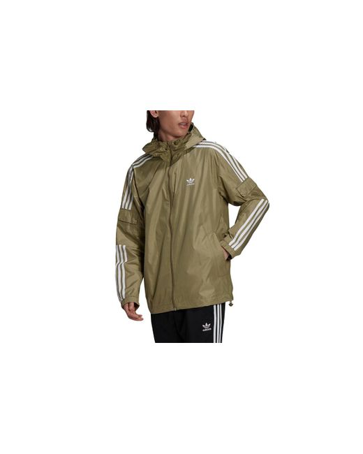 Adidas Green Originals 3-Stripes Wb Hooded Track Jacket for men