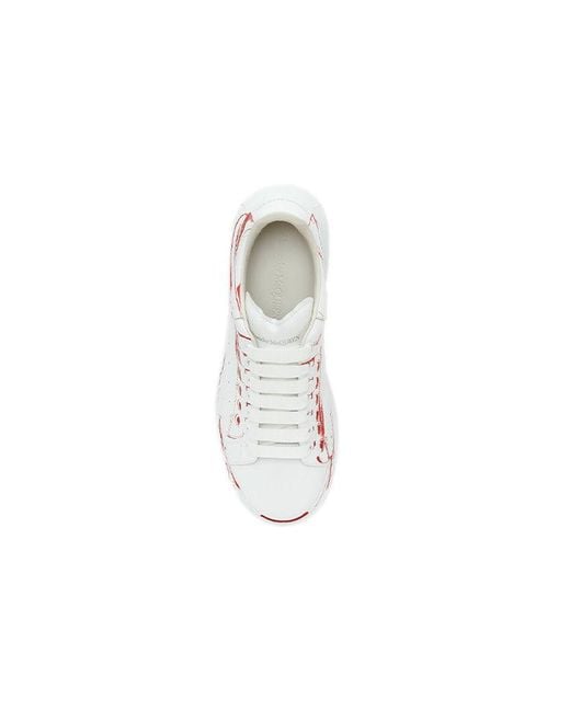 McQueen White Oversized Sneaker Lust Print' for men