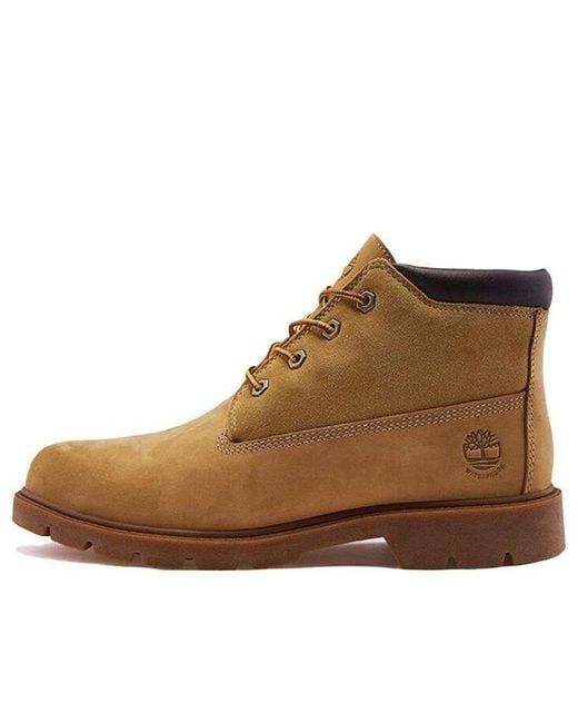 Timberland Brown Chukka Wide-Fit Boots 'Wheat' for men