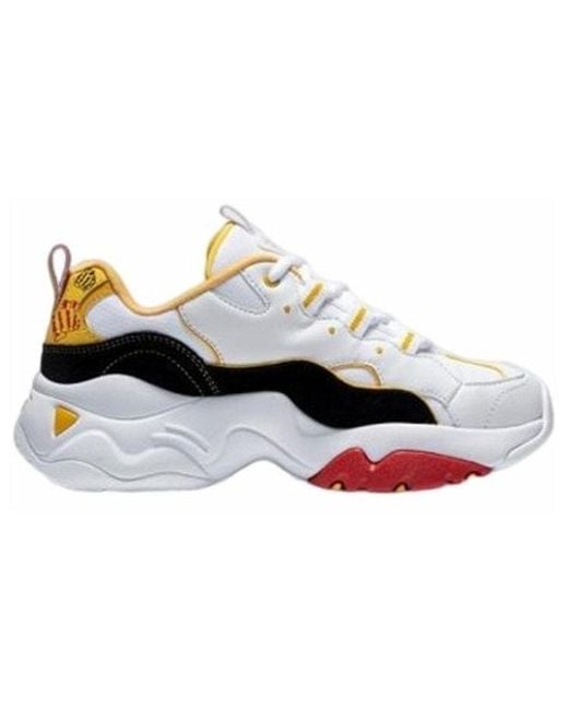 Skechers White (Wmns) One Punch X D Lites 3.0 Low-Top Running Shoes